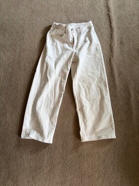 Old Navy White Wide Leg Jeans